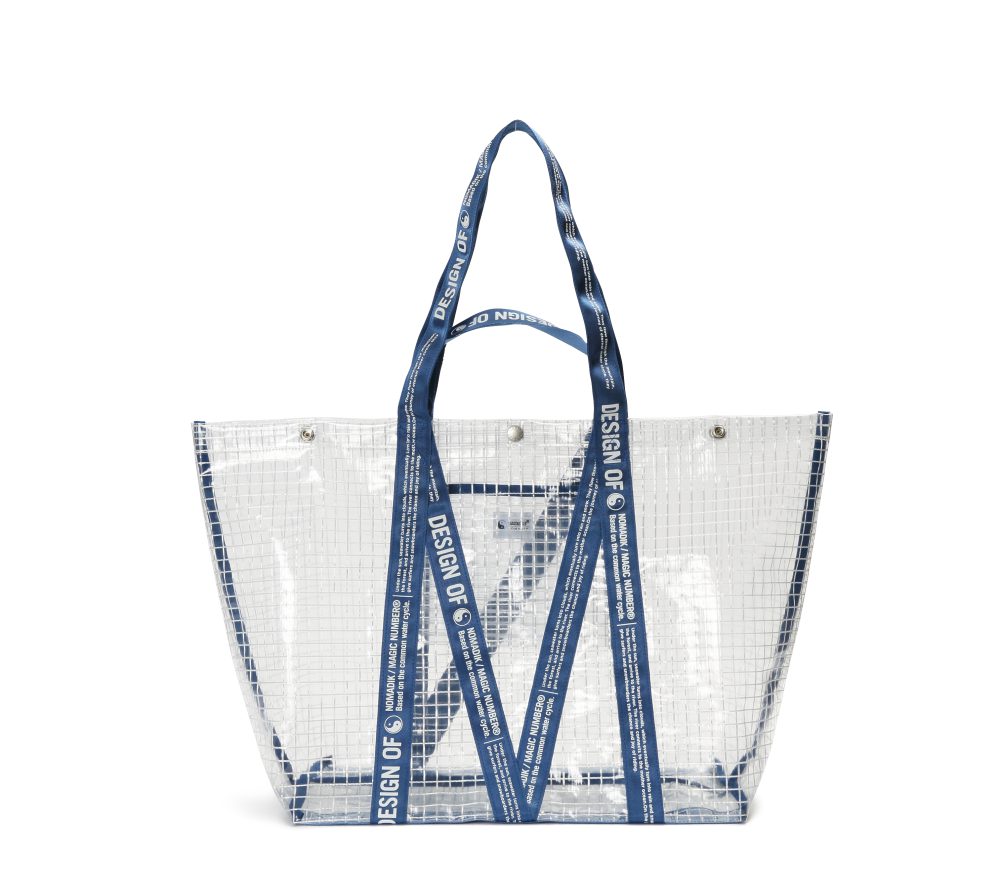 22SS-MN1034 NOMADIK CLEAR TOTE.F BLUE