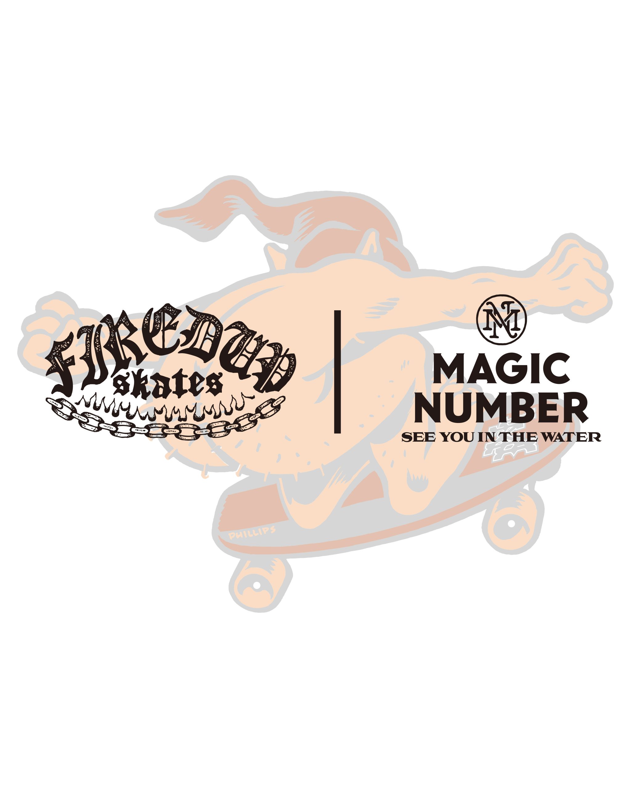 MAGIC NUMBER® が京都のスケートショップ 「FIRED UP」とカルチャーを紡ぐコラボレーション。 ― ジム・フィリップス書き下ろしのアーカイブを復刻 ―