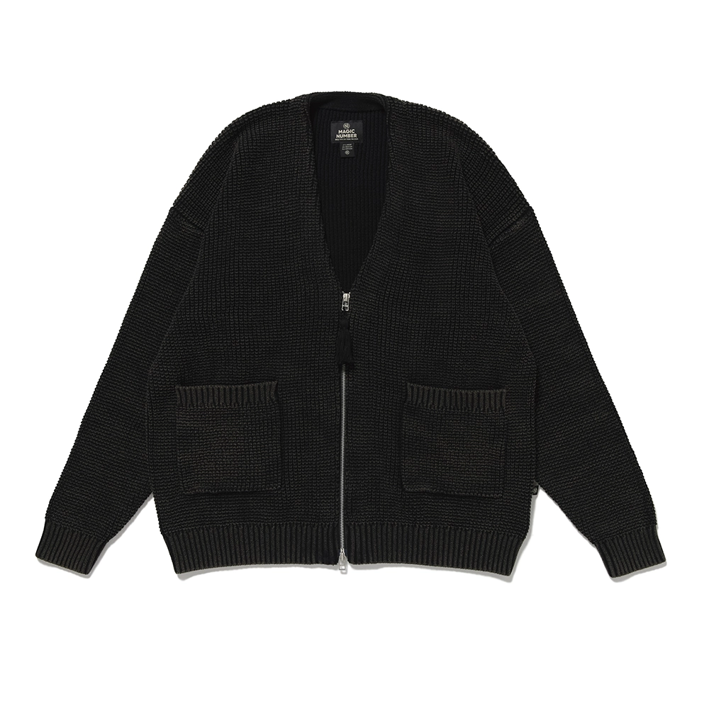 BLEACH COTTON CARDIGAN KNIT