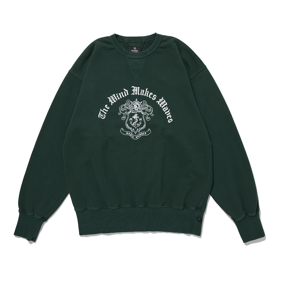 CREST WASED CREW SWEAT