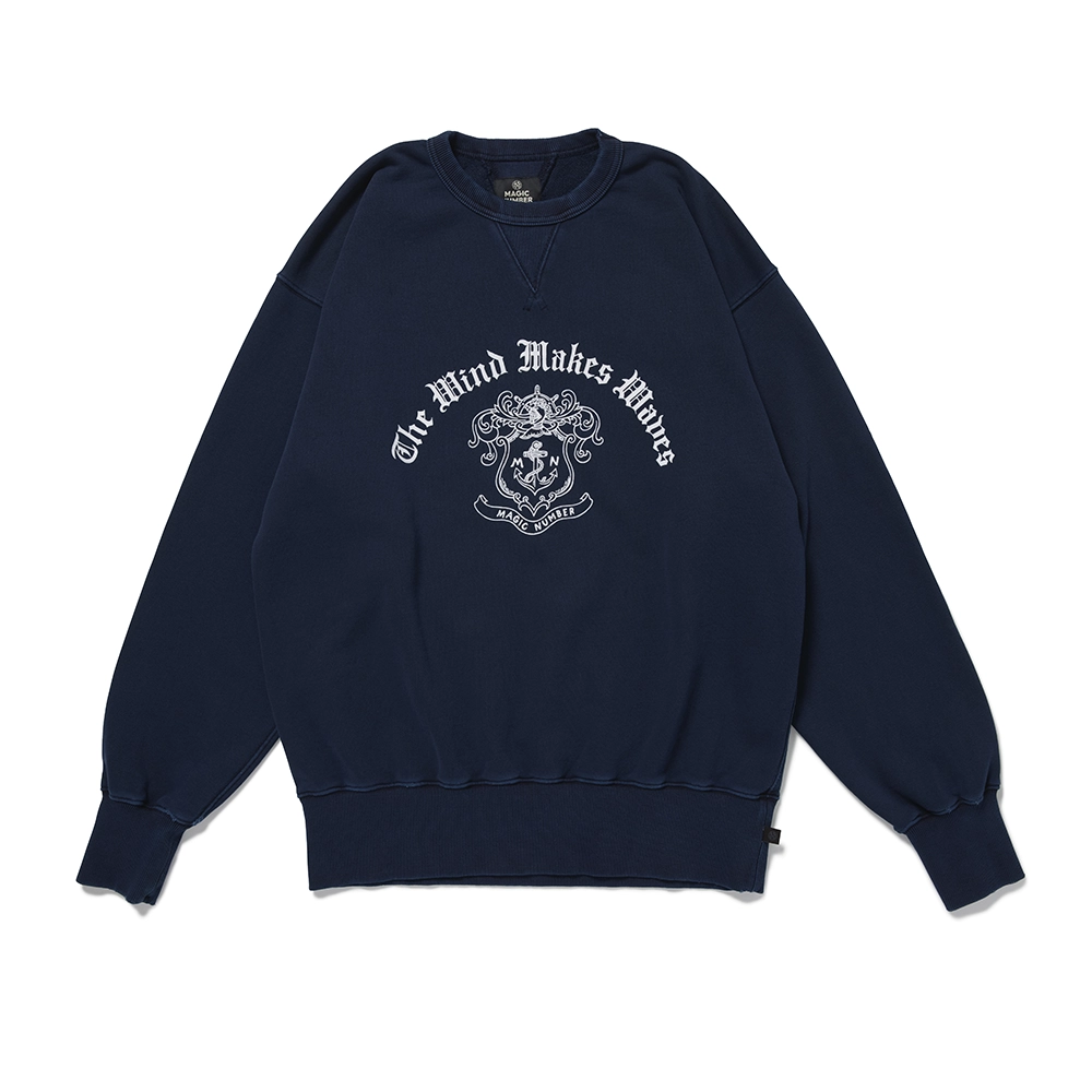 CREST WASED CREW SWEAT