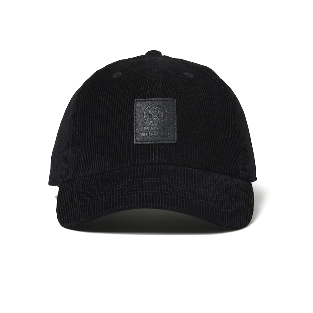 LEATHER PATCH CORDUROY LOW CAP
