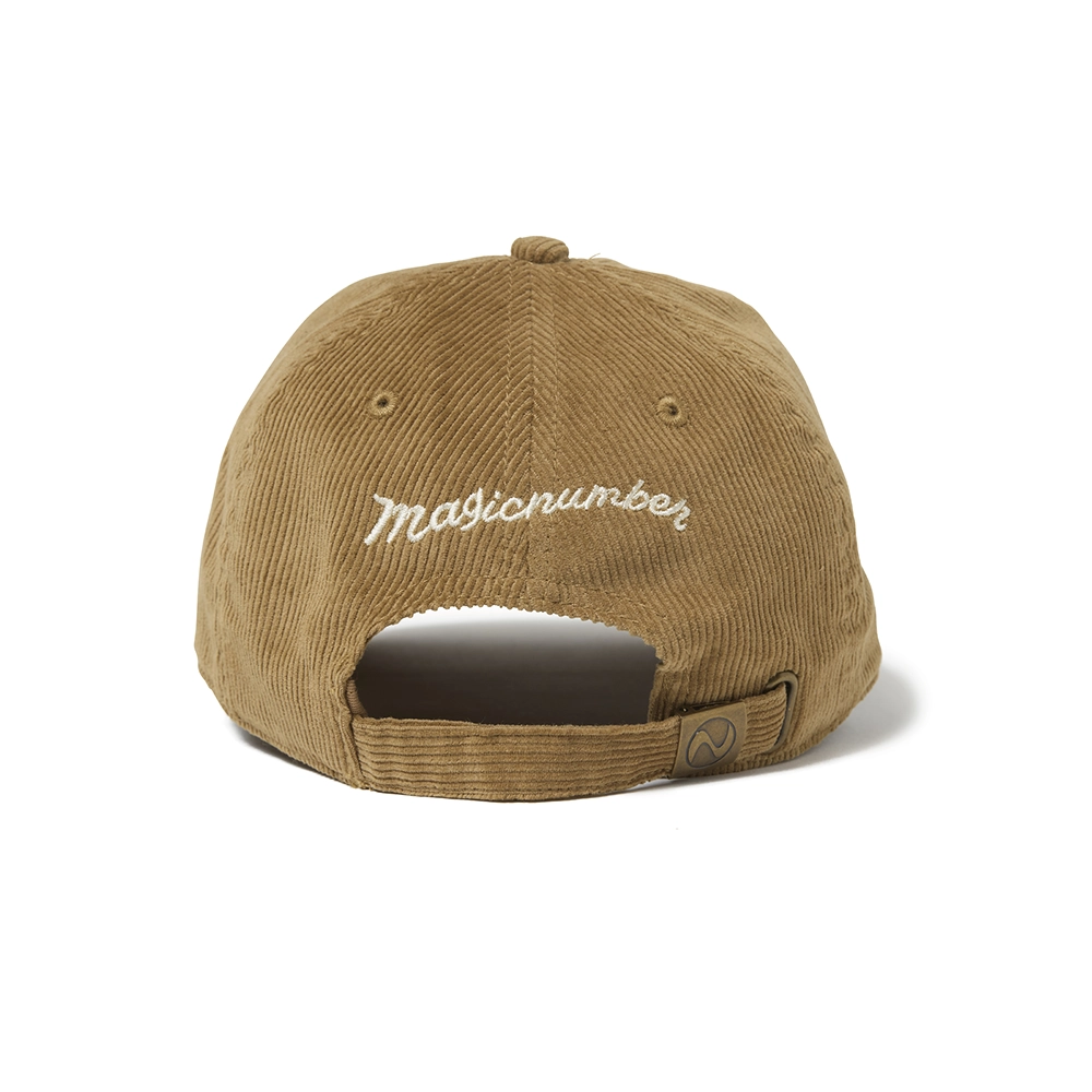 LEATHER PATCH CORDUROY LOW CAP