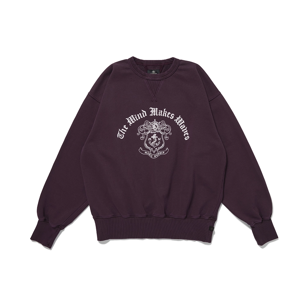 CREST WASED CREW SWEAT
