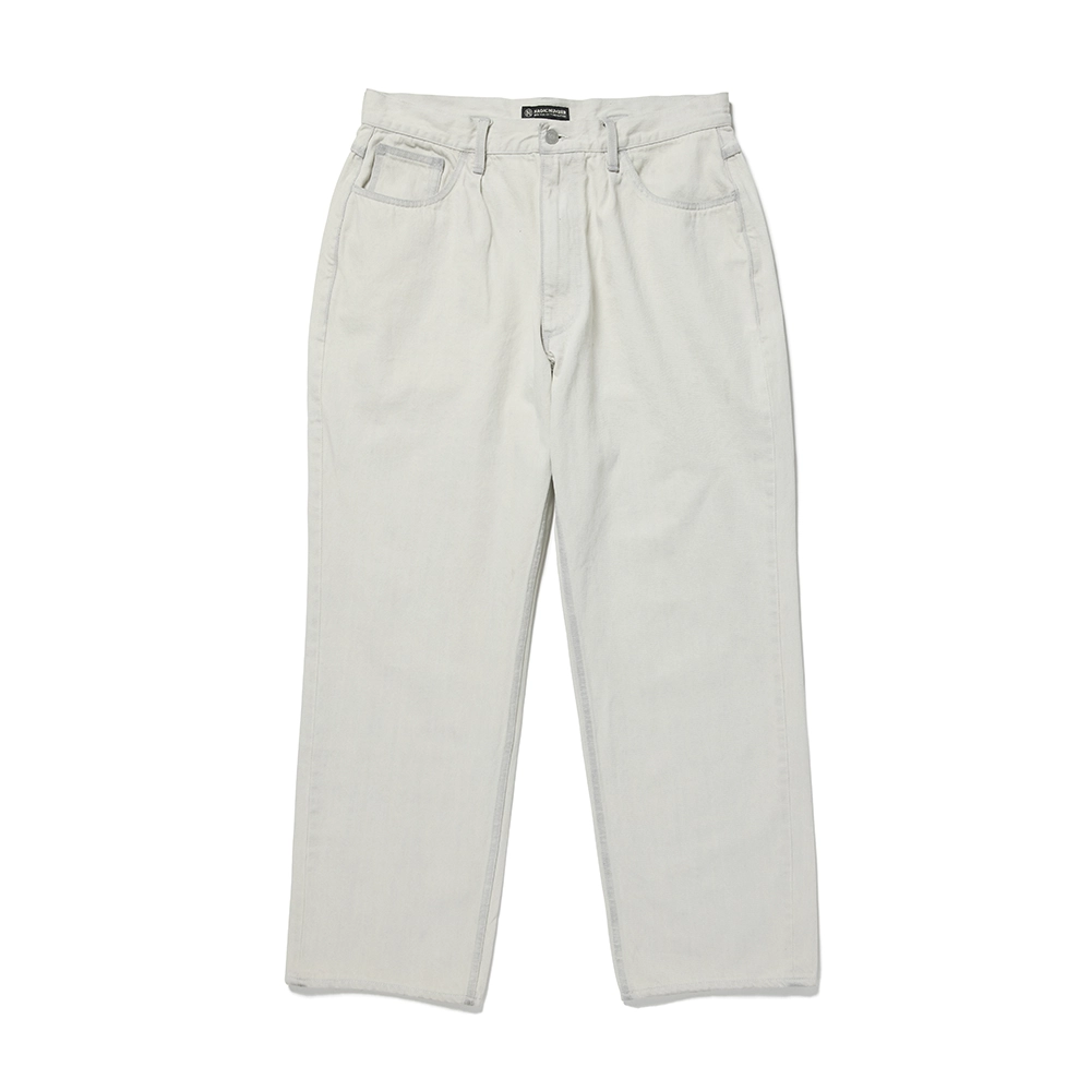 WASHED BREACH TUCK DENIM PANT