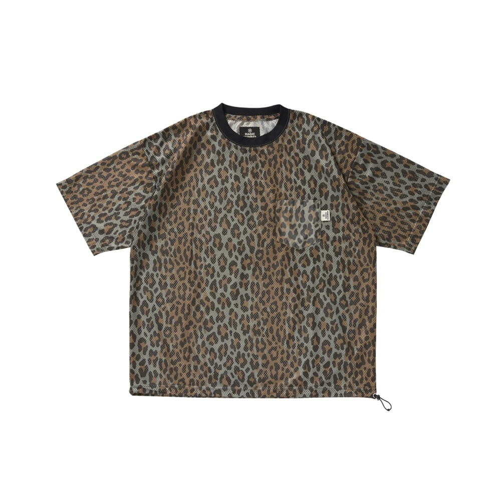 MESH LEOPARD T-SHIRT