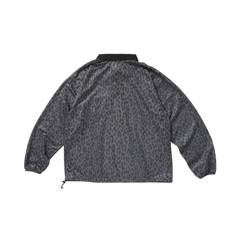 MESH LEOPARD POLO-SHIRT