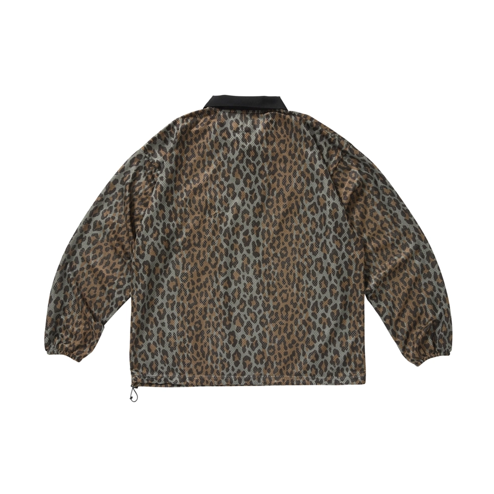 MESH LEOPARD POLO-SHIRT